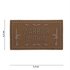 Embleem 3D PVC Warrior within Coyote Tactical - Afirmă-ți Spiritul de Luptător