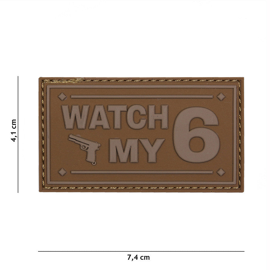 Embleem 3D PVC Watch my coyote Coyote - Afirmă-ți prezența tactică