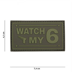 Embleem 3D PVC Watch my groen #16119 Verde - Exprimă-ți Identitatea Tactică