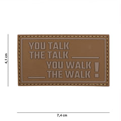 Embleem 3D PVC You talk, the talk Coyote - Afirmă-ți Prezența
