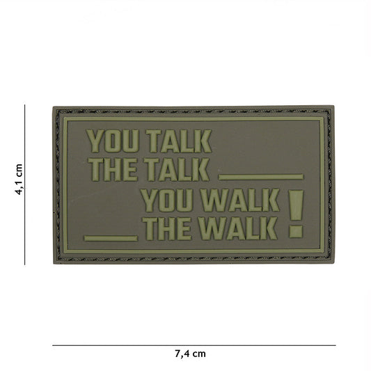 Embleem 3D PVC You talk, the talk Verde - Afirmă-ți Atitudinea