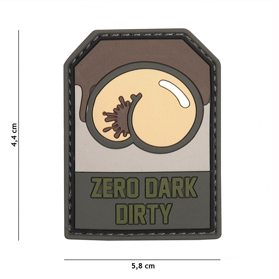 Embleem 3D PVC Zero Dark Dirty #9042 - Identitatea Ta Tactică Impecabilă