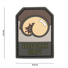 Embleem 3D PVC Zero Dark Dirty #9042 - Identitatea Ta Tactică Impecabilă