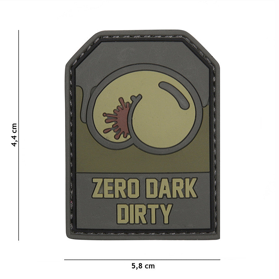 Embleem 3D PVC Zero Dark Dirty Verde - Afirmă-ți Prezența Tactică