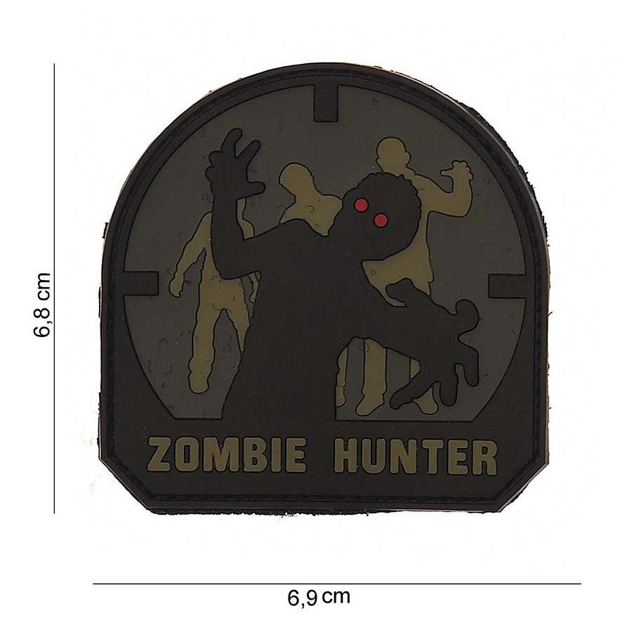 Embleem 3D PVC Zombie Hunter ACU-A - Afirmă-ți Spiritul Neînfricat