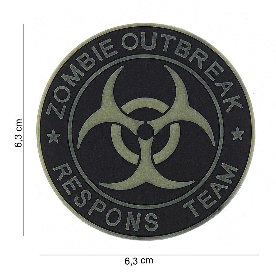 Embleem 3D PVC Zombie Outbreak #13005 Multicolor - Semn Identitar Gata de Acțiune