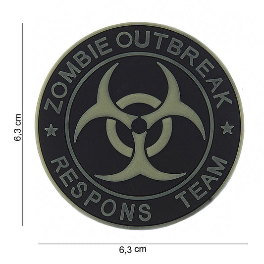 Embleem 3D PVC Zombie Outbreak #13005 Multicolor - Semn Identitar Gata de Acțiune