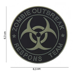 Embleem 3D PVC Zombie Outbreak #13005 Multicolor - Semn Identitar Gata de Acțiune