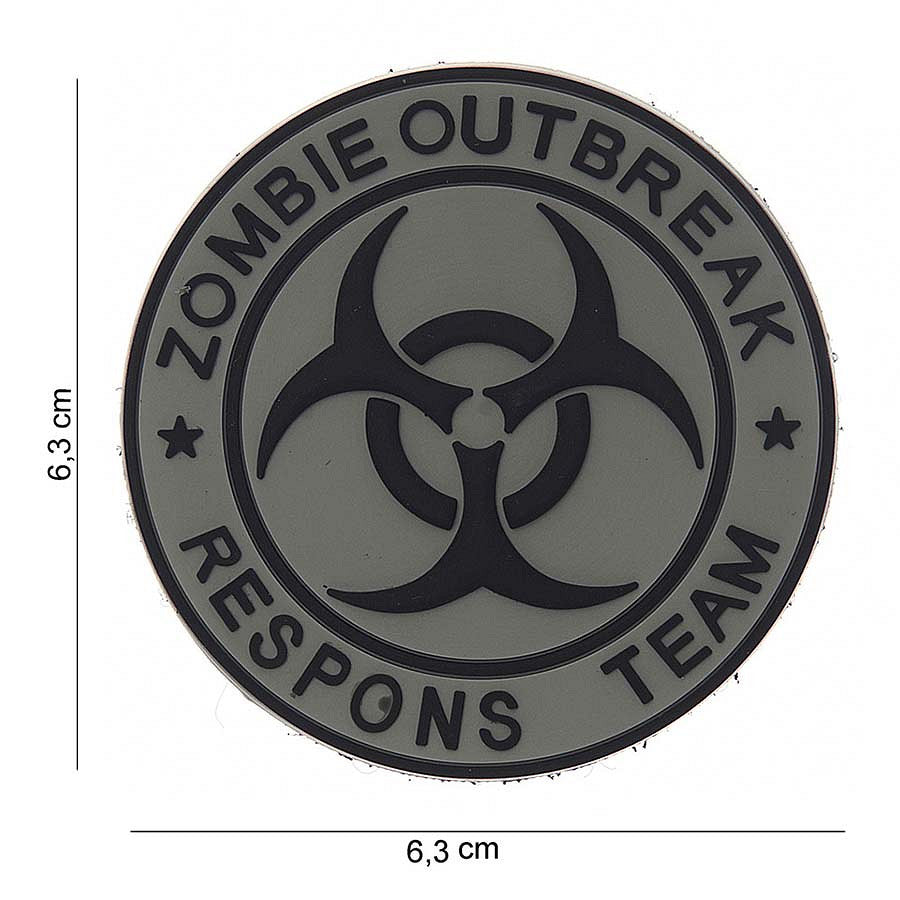 Embleem 3D PVC Zombie outbreak respons team #13008 - Fii Pregătit pentru Orice