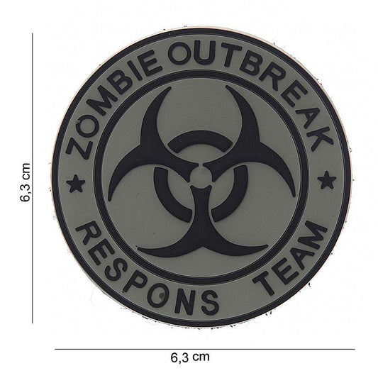 Embleem 3D PVC Zombie outbreak respons team #13008 - Fii Pregătit pentru Orice