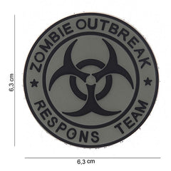 Embleem 3D PVC Zombie outbreak respons team #13008 - Fii Pregătit pentru Orice