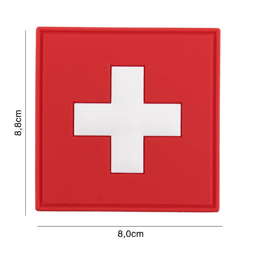 Embleem 3D PVC Zwitserland #2041 - Identitate Tactică Durabilă