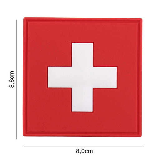 Embleem 3D PVC Zwitserland #2041 - Identitate Tactică Durabilă