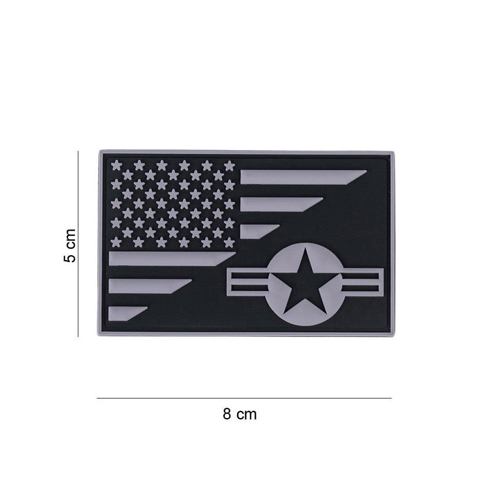 Embleem 3D Stars and Stripes USAF - Personalizare Tactică Autentică