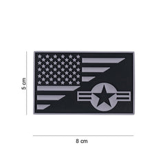 Embleem 3D Stars and Stripes USAF - Personalizare Tactică Autentică