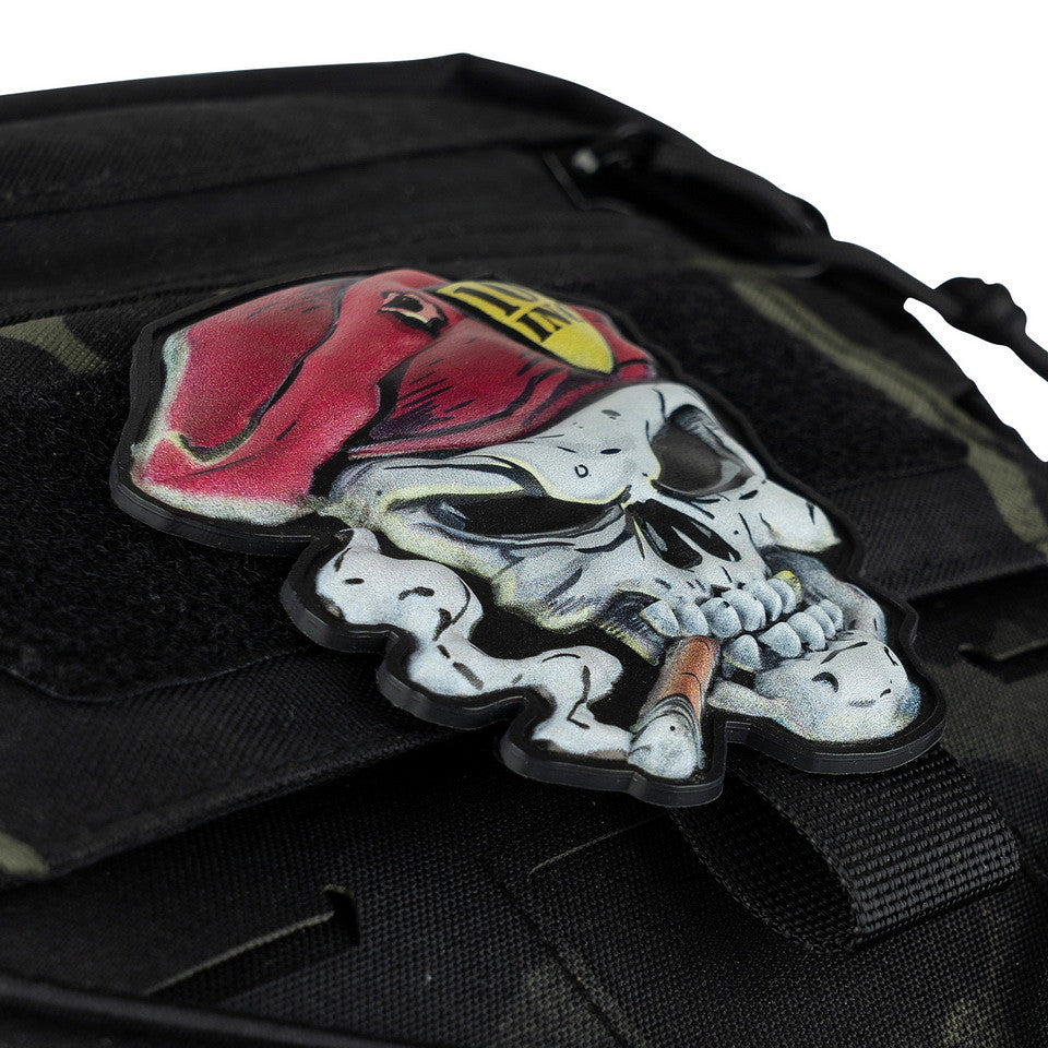 Embleem 3D UV Skull Roșu Bereta #8042 - Distincție Vizuală Brutală