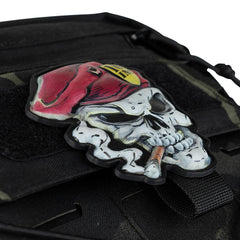 Embleem 3D UV Skull Roșu Bereta #8042 - Distincție Vizuală Brutală