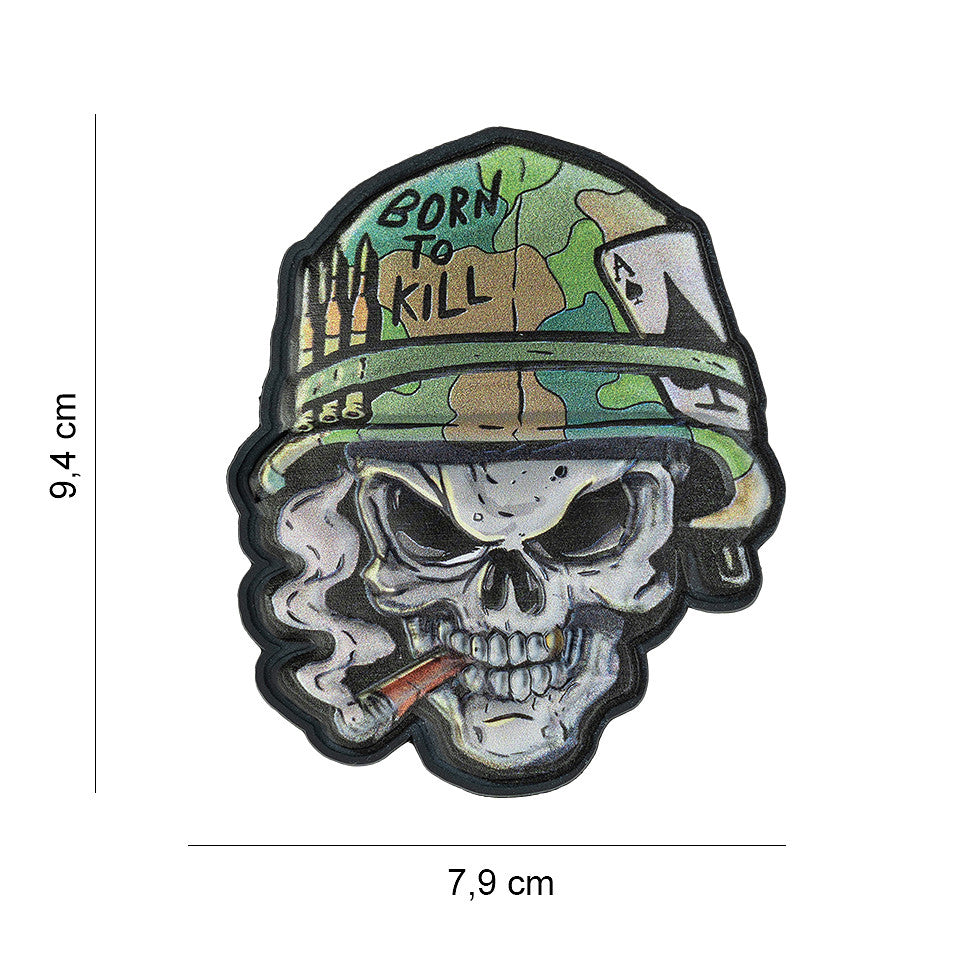 Embleem 3D UV Skull Vietnam ace #8039 - Afirmă-ți Spiritul de Luptător