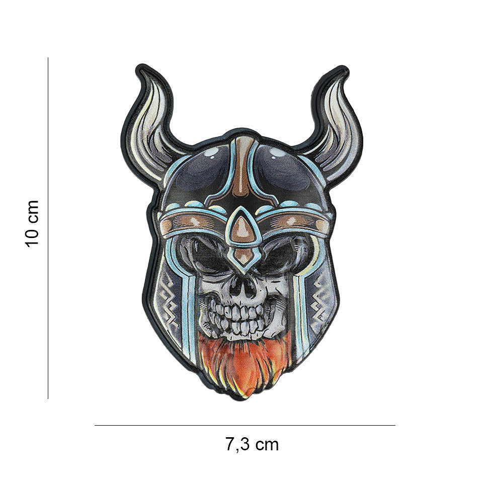 Embleem 3D UV Skull Viking - Semn Distinctiv de Forță