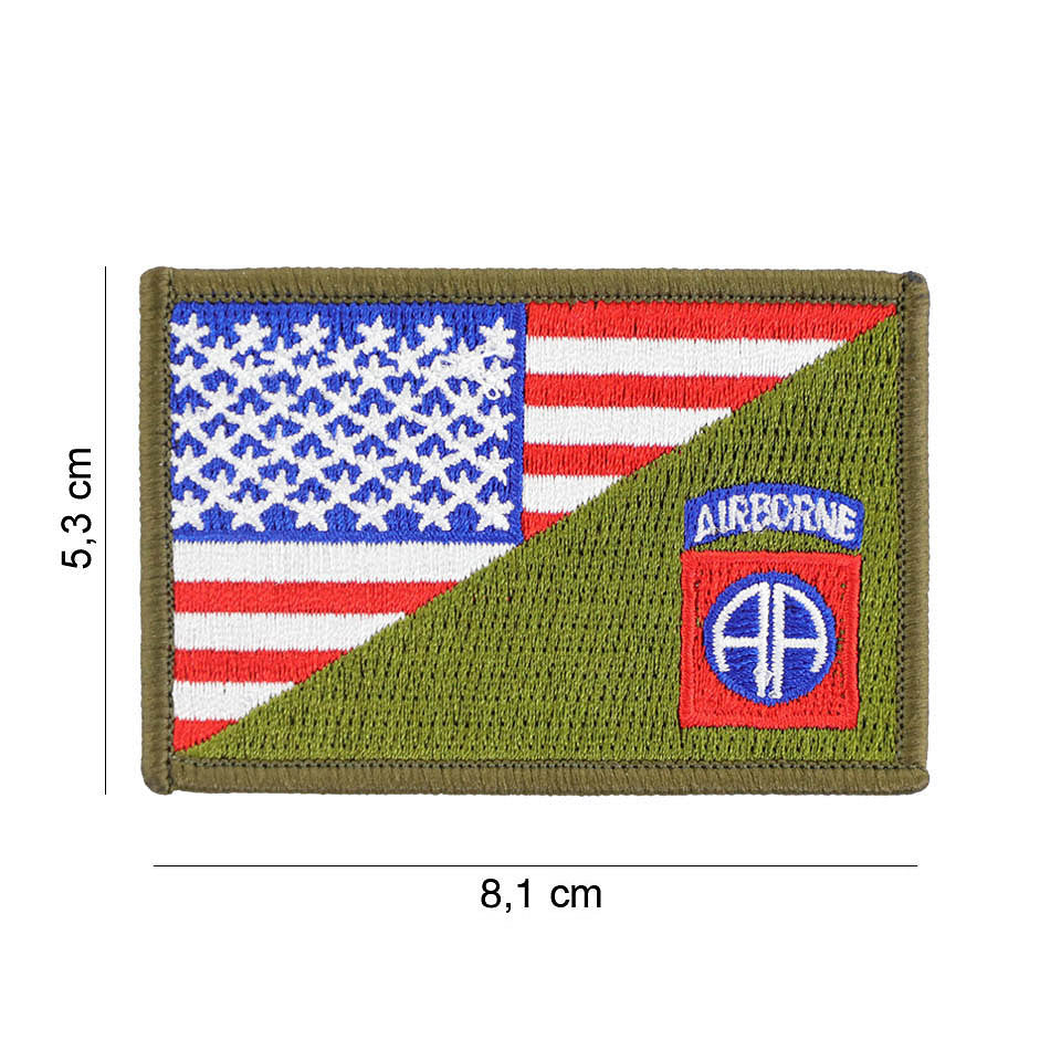 Embleem 82nd Airborne halve vlag #20012 Diversen - Afirmă Spiritul de Elită