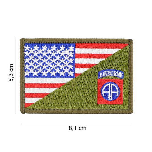 Embleem 82nd Airborne halve vlag #20012 Diversen - Afirmă Spiritul de Elită