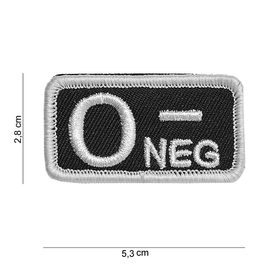 Embleem Bloedgroep O-negativ Negru - Identificare Rapidă Crucială