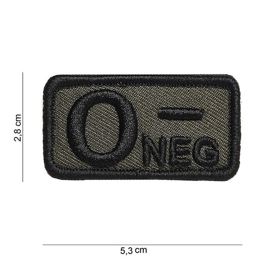 Embleem Bloedgroep O-negativ Verde Tactical - Identificare Crucială Instantă