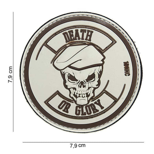 Embleem Death or Glory Bej - Afirmă-ți Atitudinea Tactica