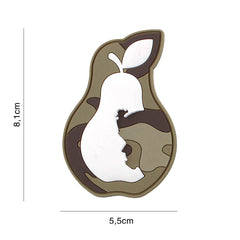Embleem iPear Desert 3D PVC - Identitate Robustă Pe Teren