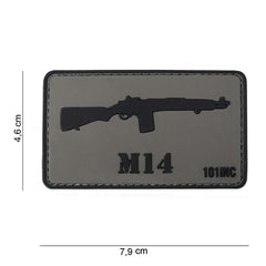 Embleem M14 3D PVC - Simbol Tactic, Prindere Sigură