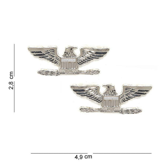 Embleem Metalic Colonel Rank Eagles #7025 Diversen - Distincție Autentică