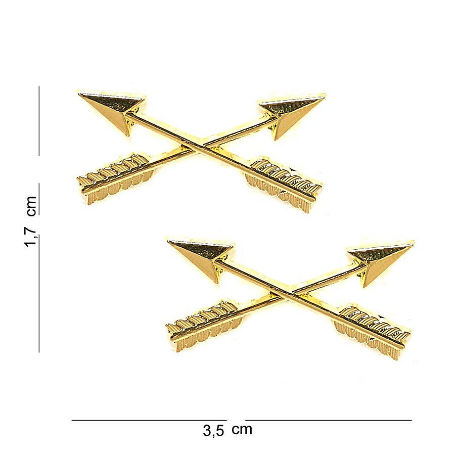 Embleem Metalic Crossed Arrows #6038 Diversen - Exprimă-ți Identitatea Tactică