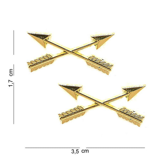Embleem Metalic Crossed Arrows #6038 Diversen - Exprimă-ți Identitatea Tactică