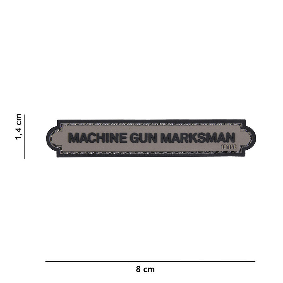 Embleem Patch Marksman 3D PVC Gri - Simbolul Preciziei Absolue