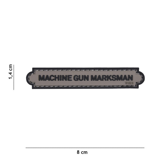 Embleem Patch Marksman 3D PVC Gri - Simbolul Preciziei Absolue