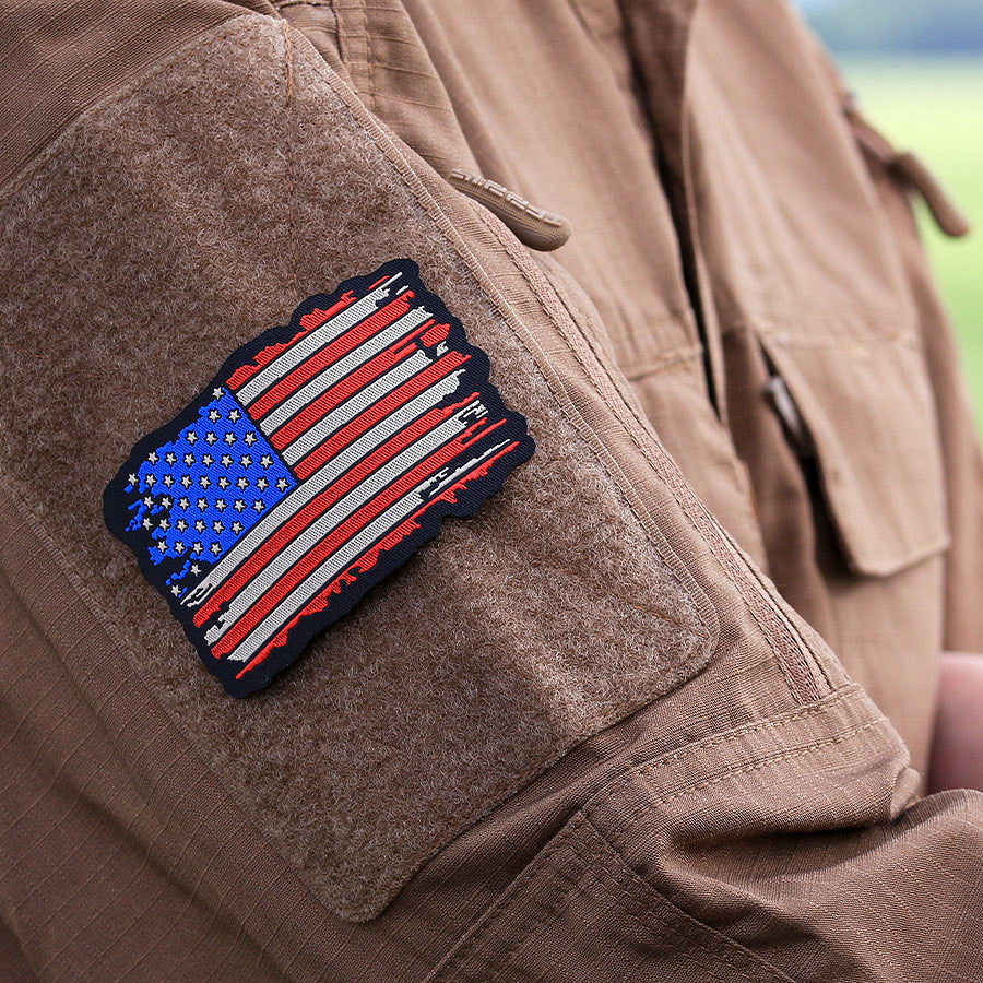 Embleem Patch Vlag USA Vintage - Autenticitate și Rezistență Superioară