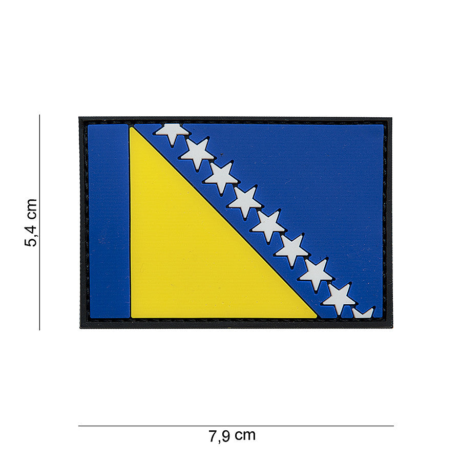 Embleem PVC 3D Bosnie #15068 - Afirmă-ți Identitatea Tactică