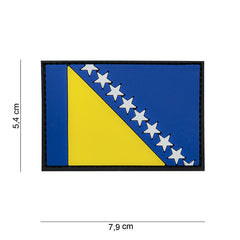 Embleem PVC 3D Bosnie #15068 - Afirmă-ți Identitatea Tactică