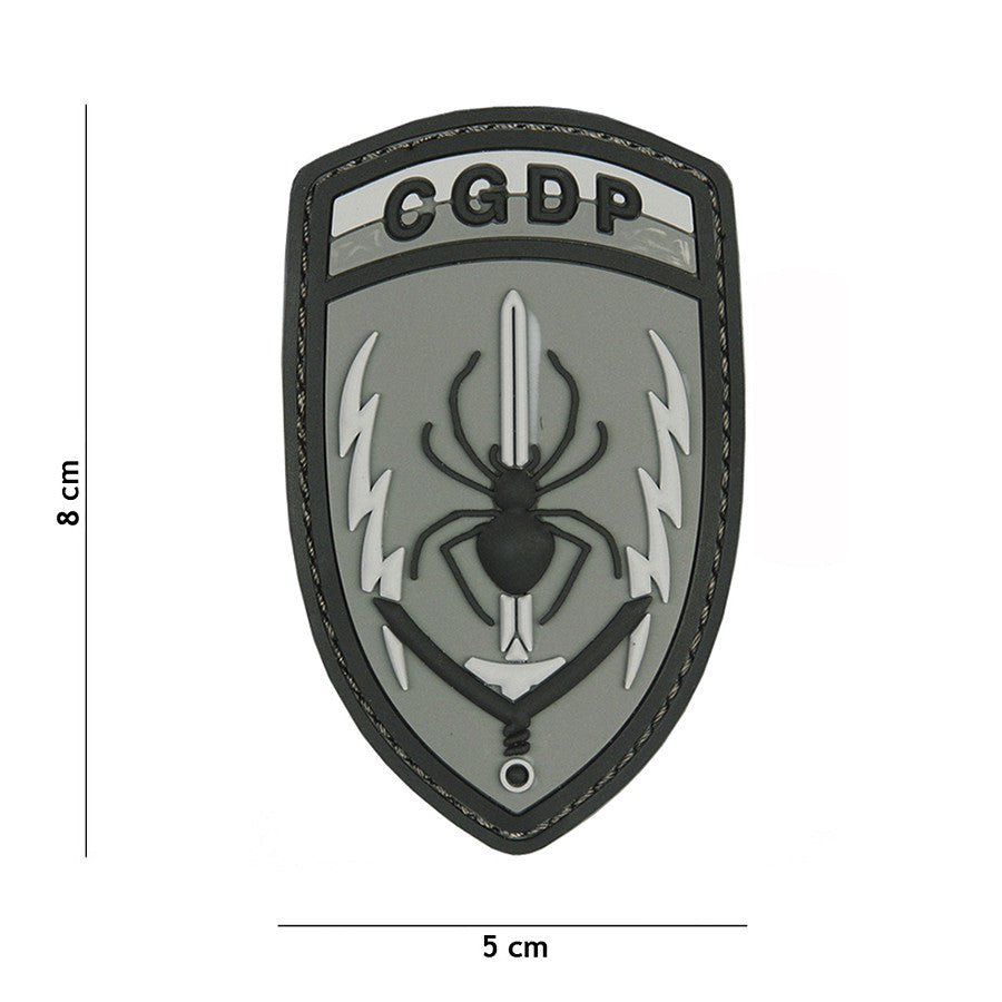 Embleem PVC 3D CQDP Gri - Identitate Tactică Clară