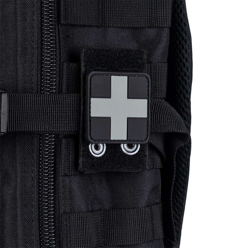 Embleem PVC 3D Cross Gri Military-Shop.ro - Personalizare Tactică de Elită