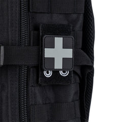 Embleem PVC 3D Cross Gri Military-Shop.ro - Personalizare Tactică de Elită