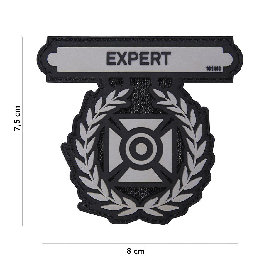 Embleem PVC 3D Expert Gri - Afirmă-ți Autoritatea Vizuală