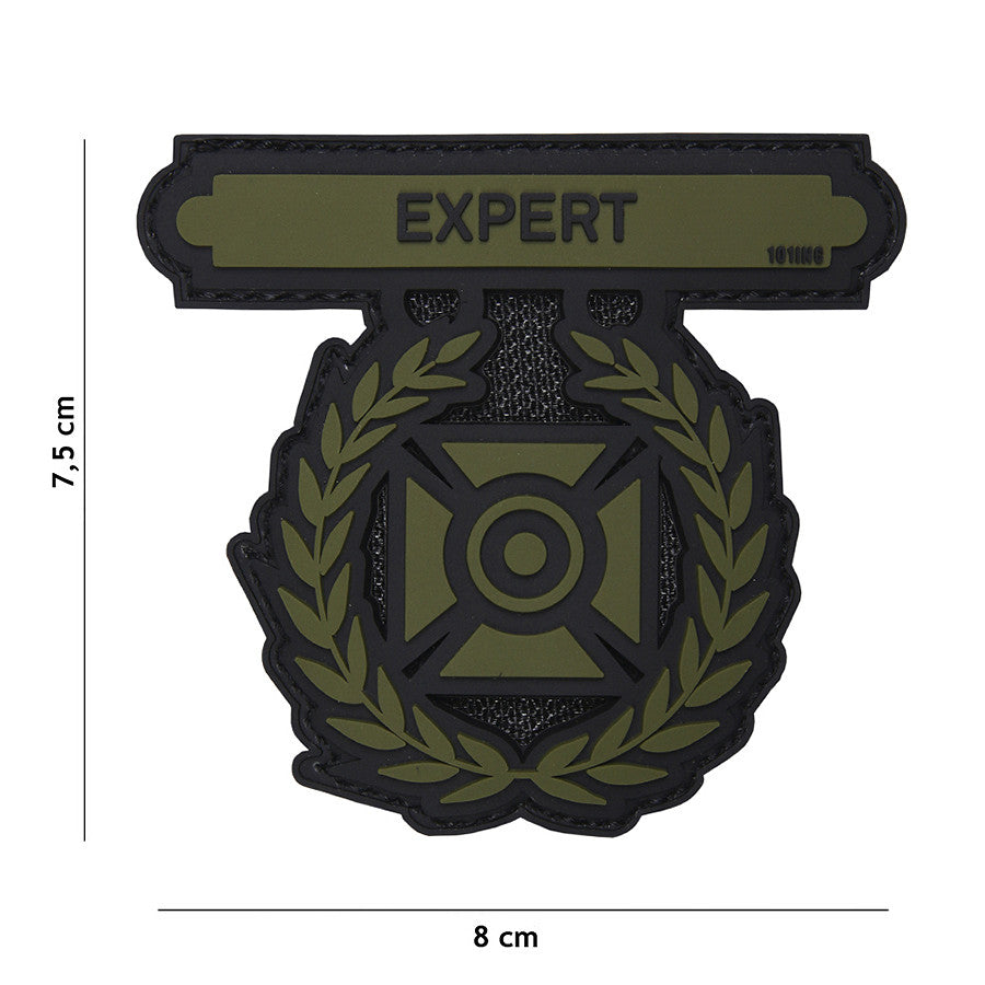 Embleem PVC 3D Expert Verde - Simbolul Tău de Elită Tactice