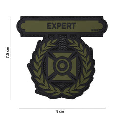 Embleem PVC 3D Expert Verde - Simbolul Tău de Elită Tactice