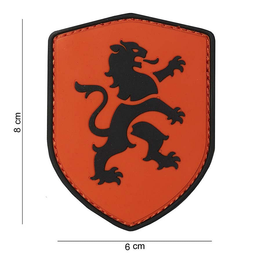 Embleem PVC 3D Leu Olandez Oranj - Stai Drepți, Afirmă Forța!