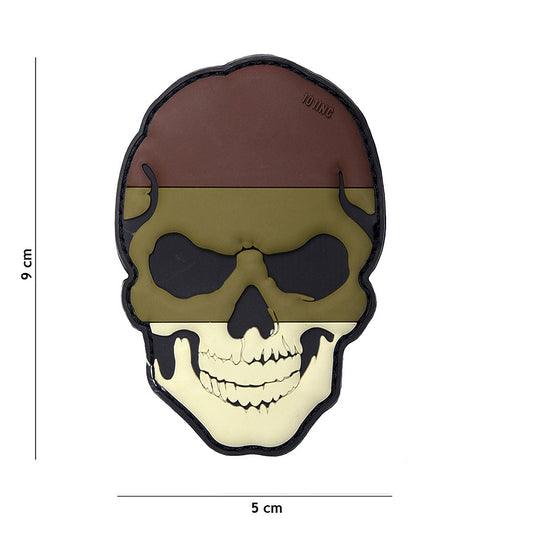 Embleem PVC 3D Skull Germania Camo Tactical - Exprimă Forța și Identitatea