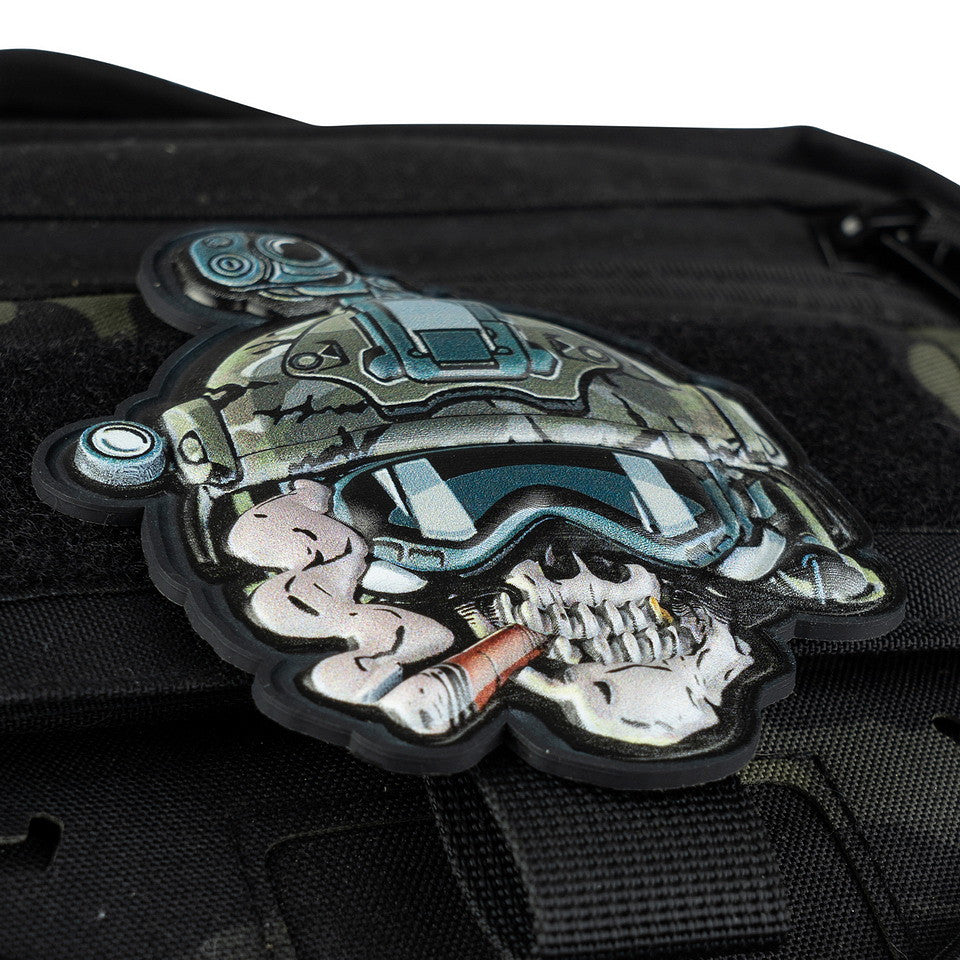 Embleem PVC 3D UV Skull Operator - Afirmă-ți Identitatea Tactică