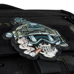 Embleem PVC 3D UV Skull Operator - Afirmă-ți Identitatea Tactică