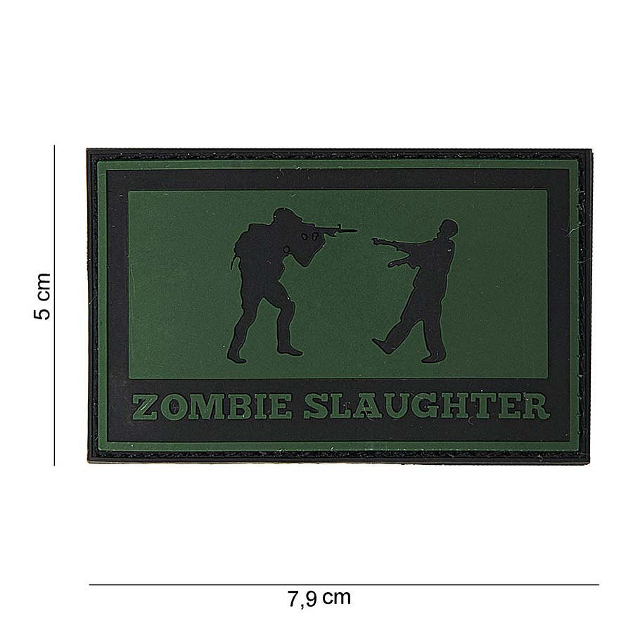 Embleem PVC 3D Zombie Slaughter #10047 - Afirmă-ți Atitudinea de Luptător