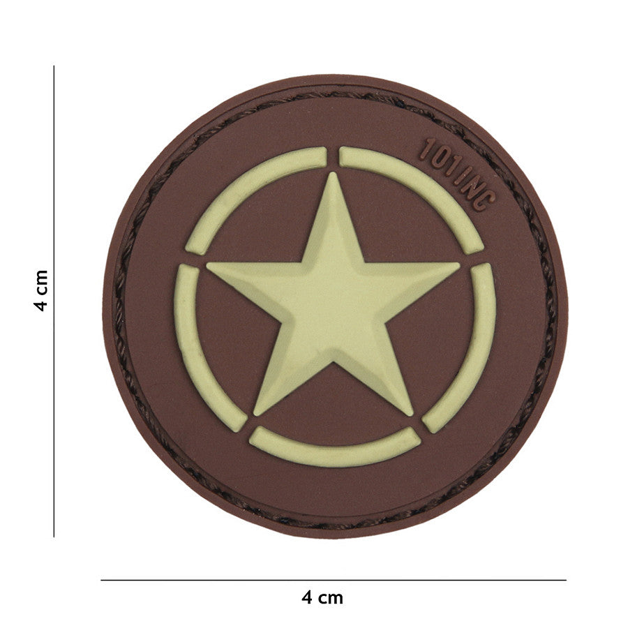 Embleem PVC Allied Star Maro - Identitate Tactică Autentică